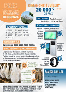 L’élite des échecs attendue en Corse du 27 juin au 5 juillet 2026