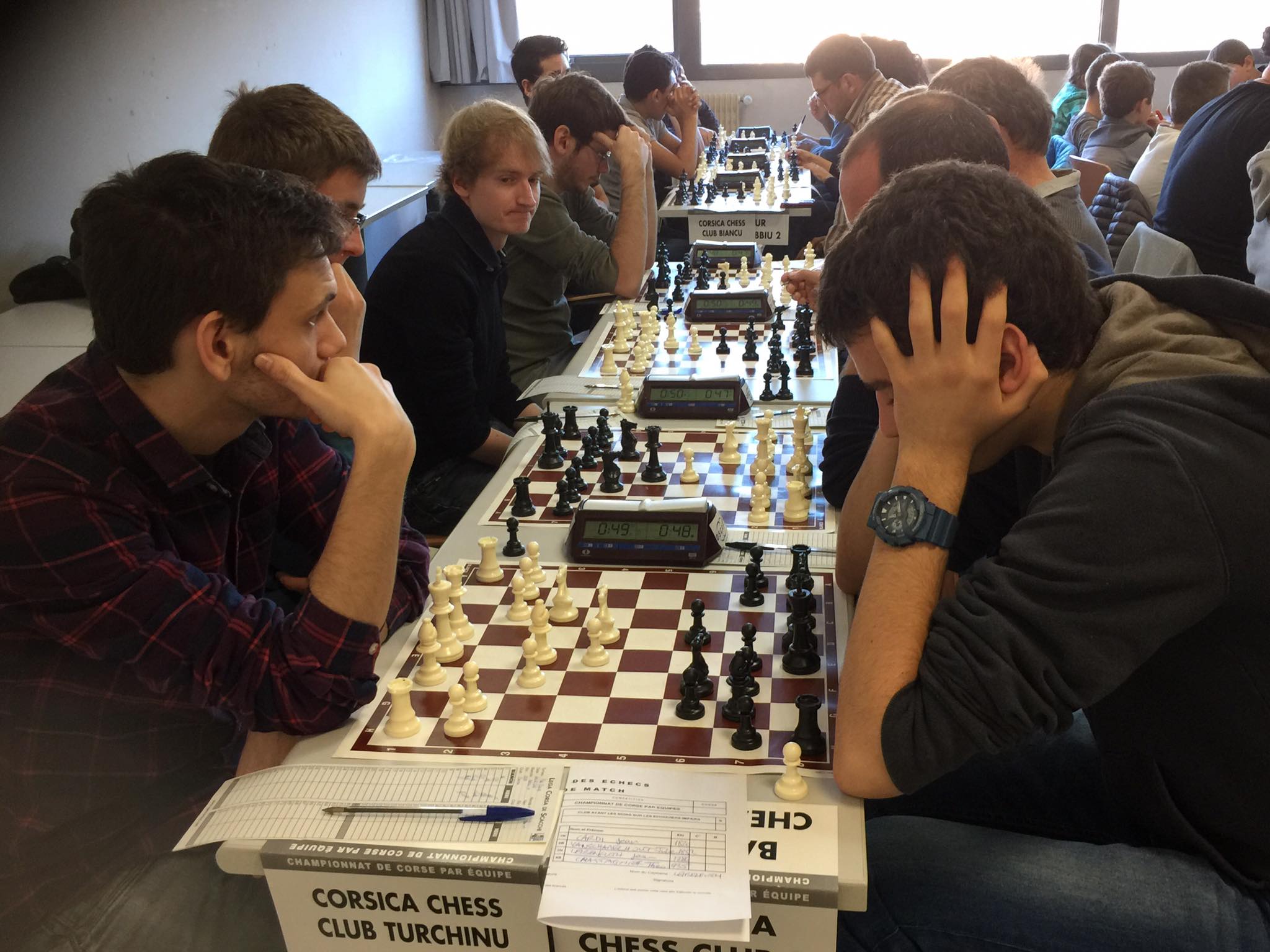 Le Corsica Chess Club Turchinu, un des favoris de l'épreuve