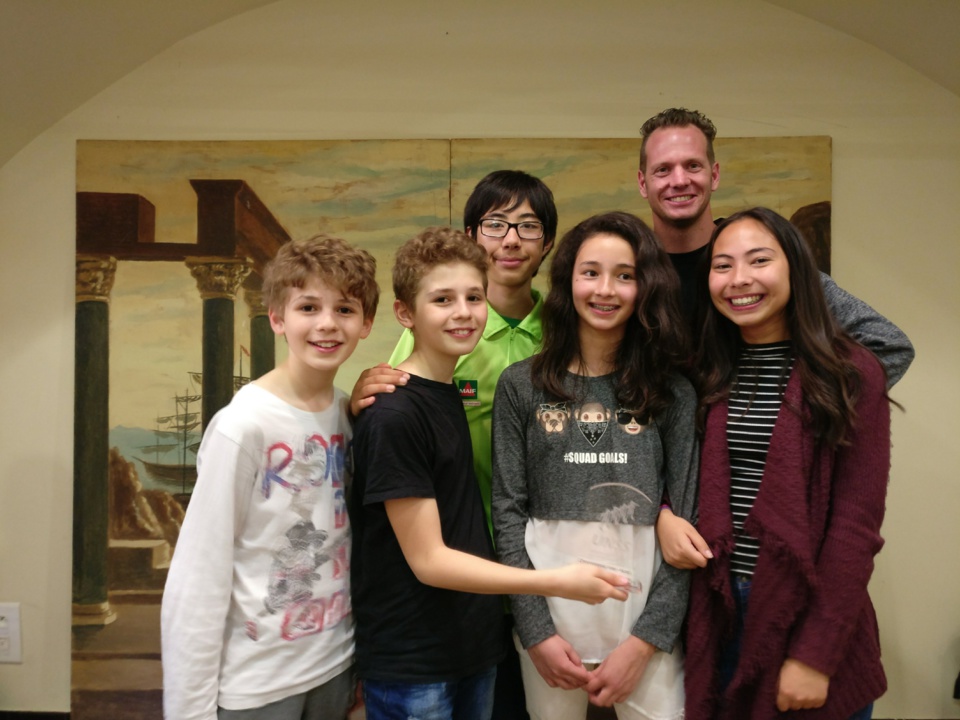 Les vainqueurs de la finale Inter-académique : Le collège valbonne