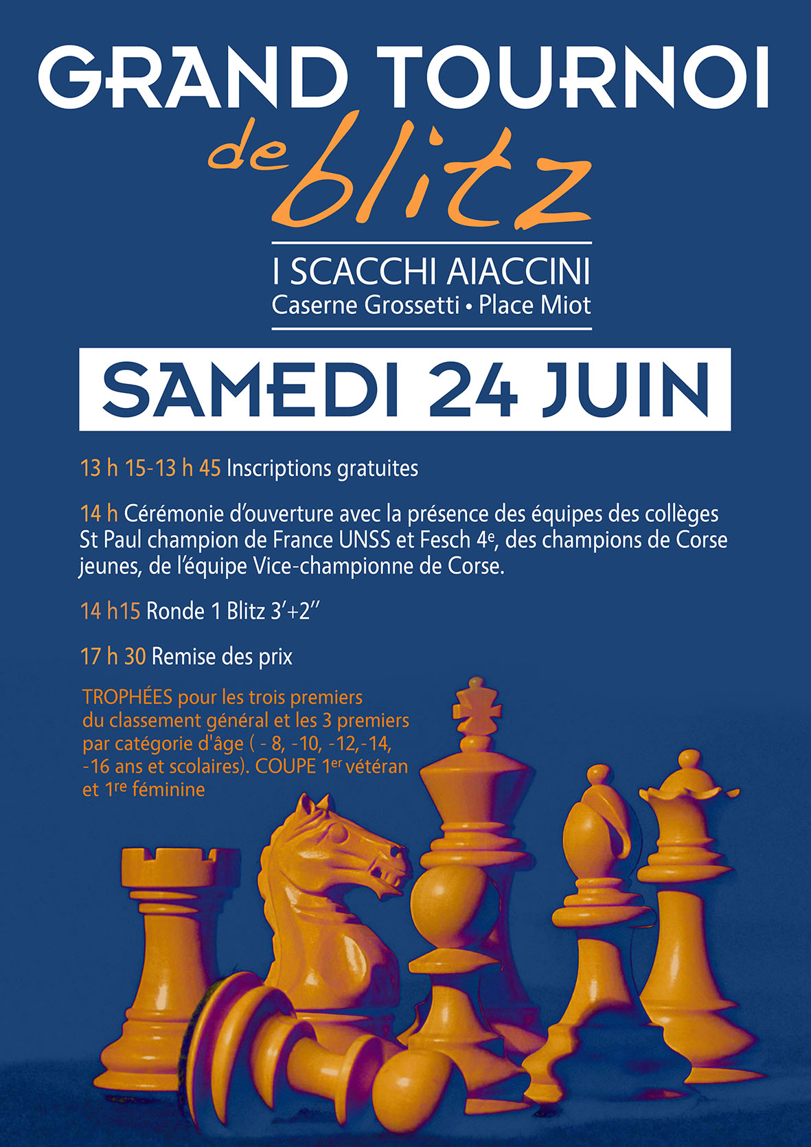 Le club ajaccien célèbre ses champions avec un beau tournoi de Blitz