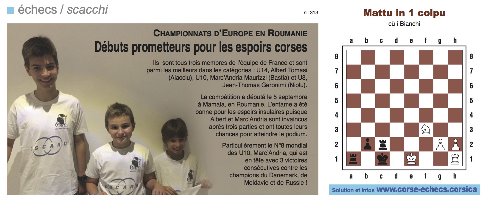 Corse-Matin du 10 septembre 2017