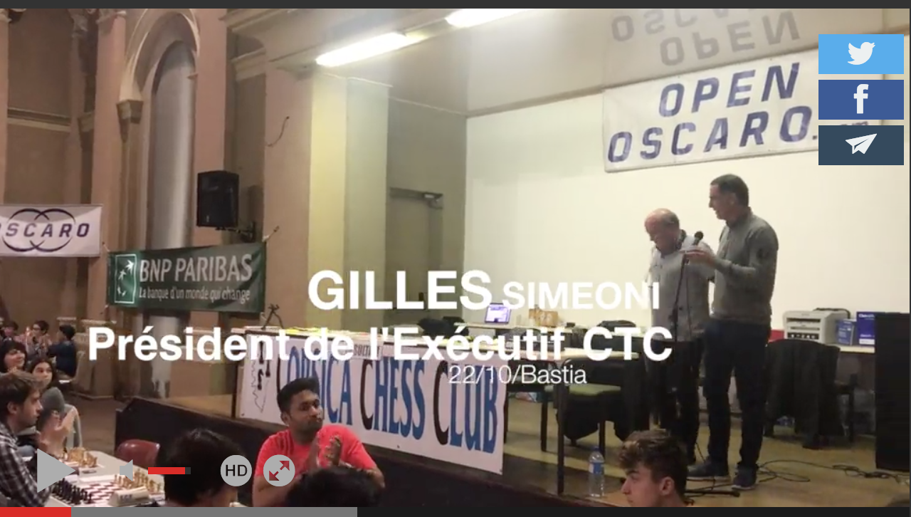 Gilles Simeoni a salué les joueurs du Corsican Circuit