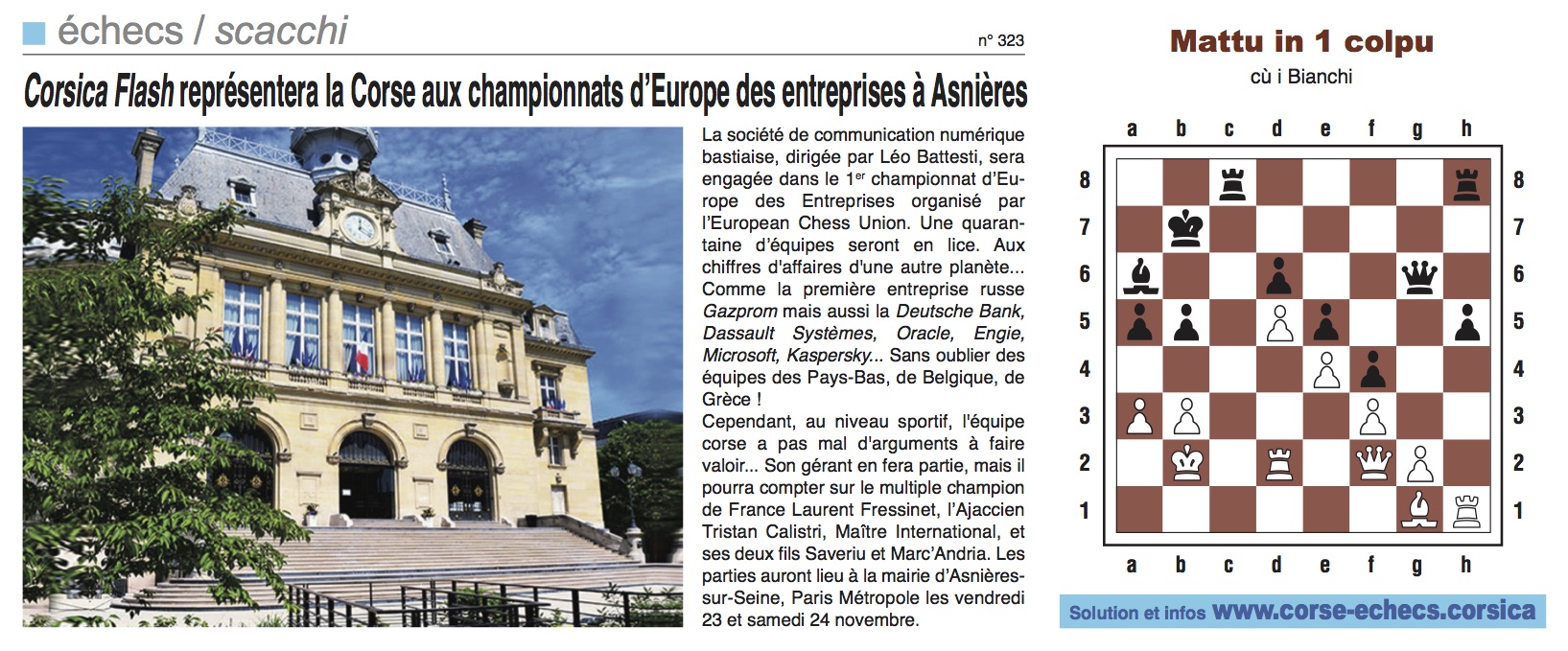 Corse-Matin du 19 novembre 2017