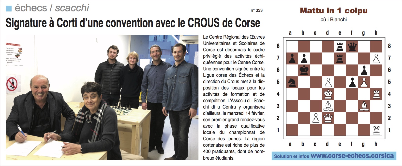 Corse-Matin du 28 janvier 2018