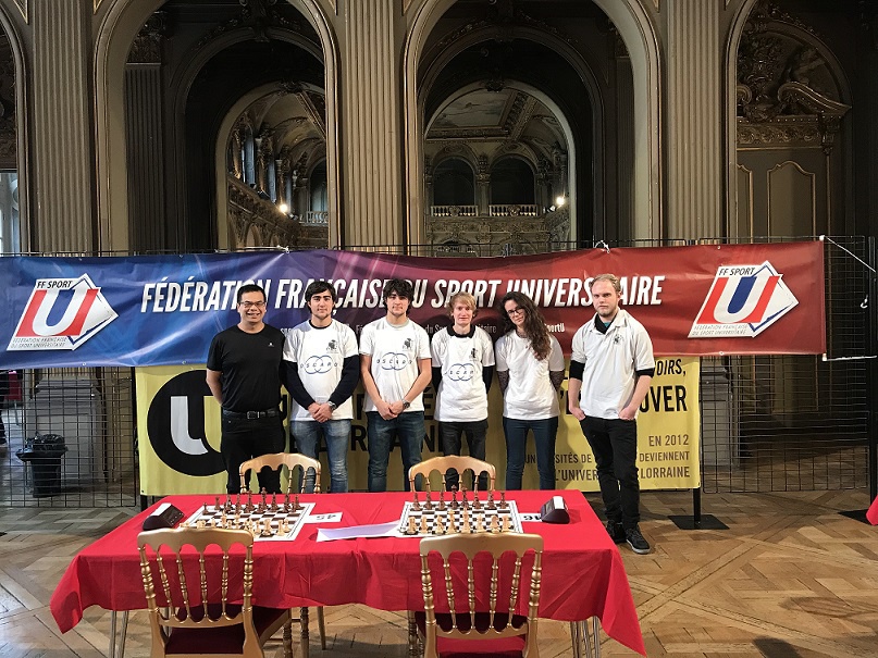 Championnat de France universitaire à Nancy : 2 titres en -2200 elo et en -1600 elo !