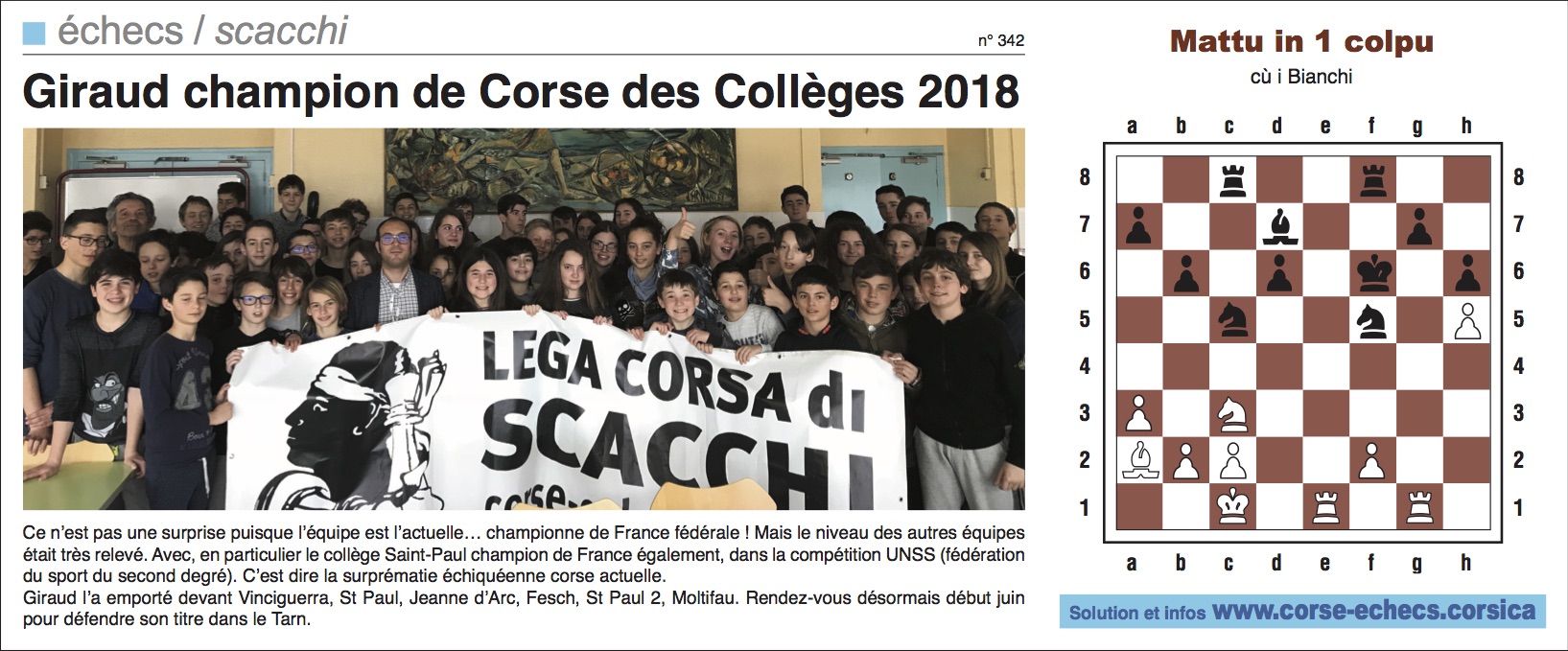 Corse-Matin du 01 avril 2018