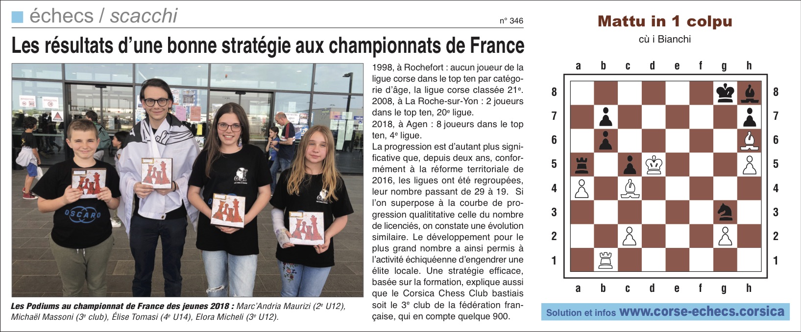 Corse-Matin du 29 avril 2018