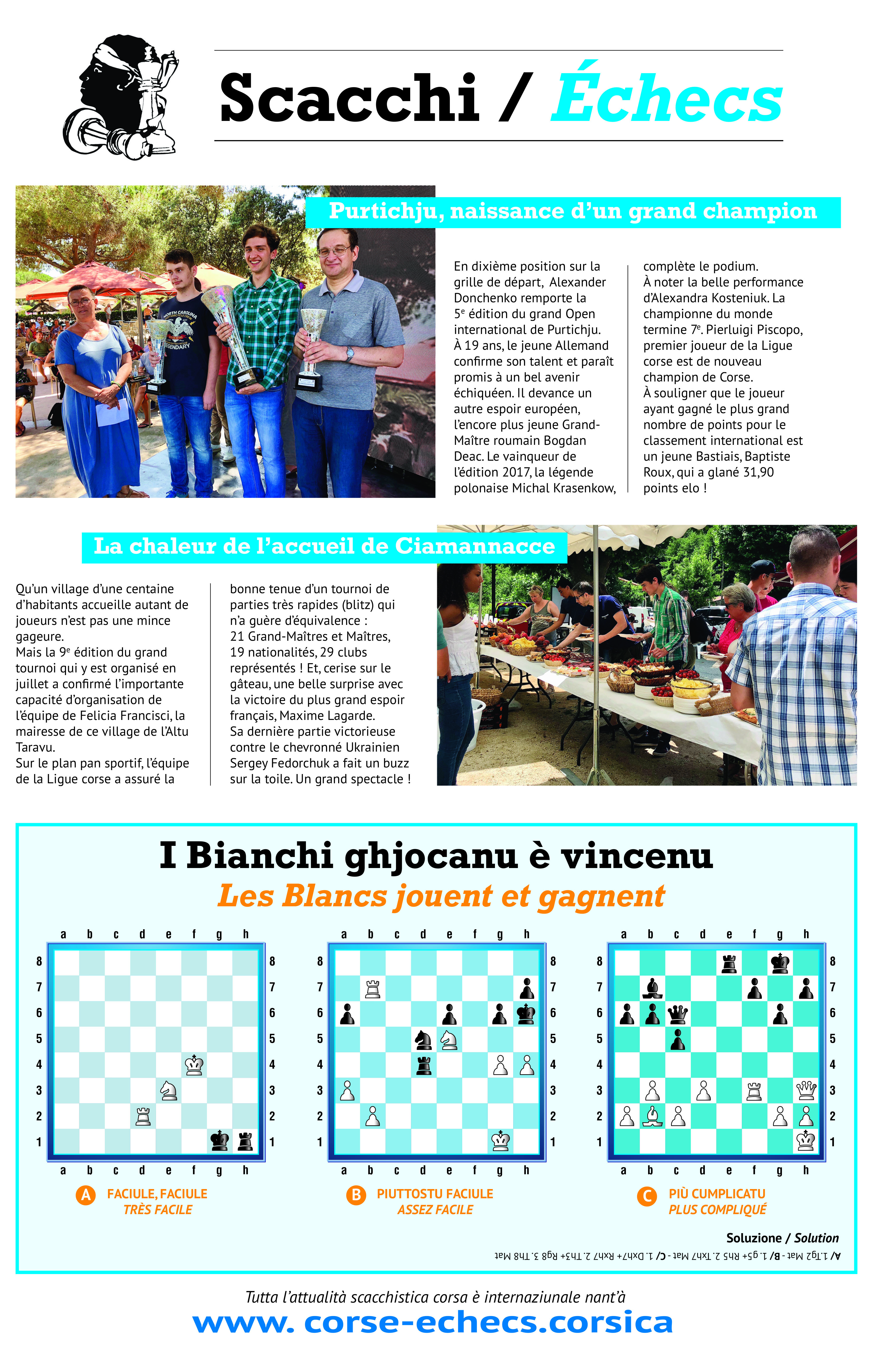 Settimana du 13 juillet 2018