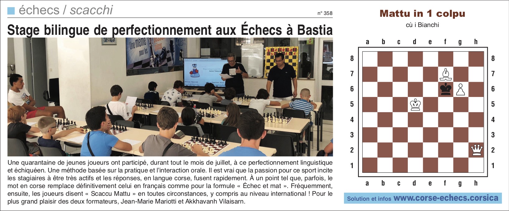 Corse-Matin du 22 juillet 2018