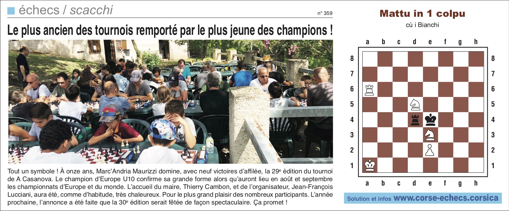 Corse-Matin du 29 juillet 2018