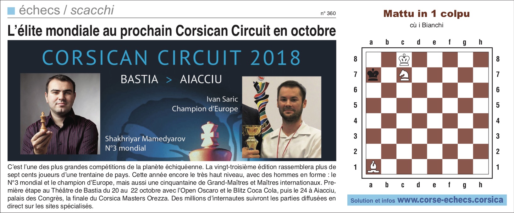 Corse-Matin du 5 août 2018