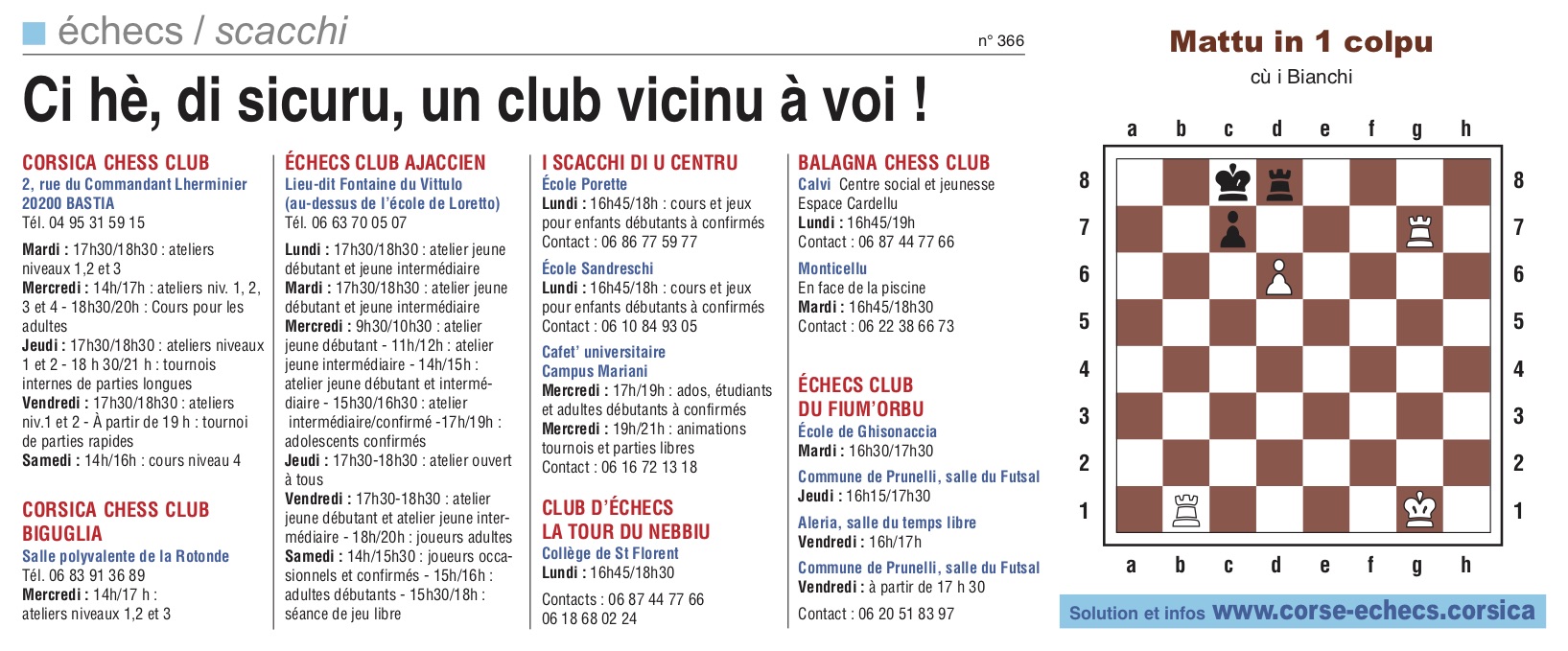 Corse-Matin du 16 septembre 2018