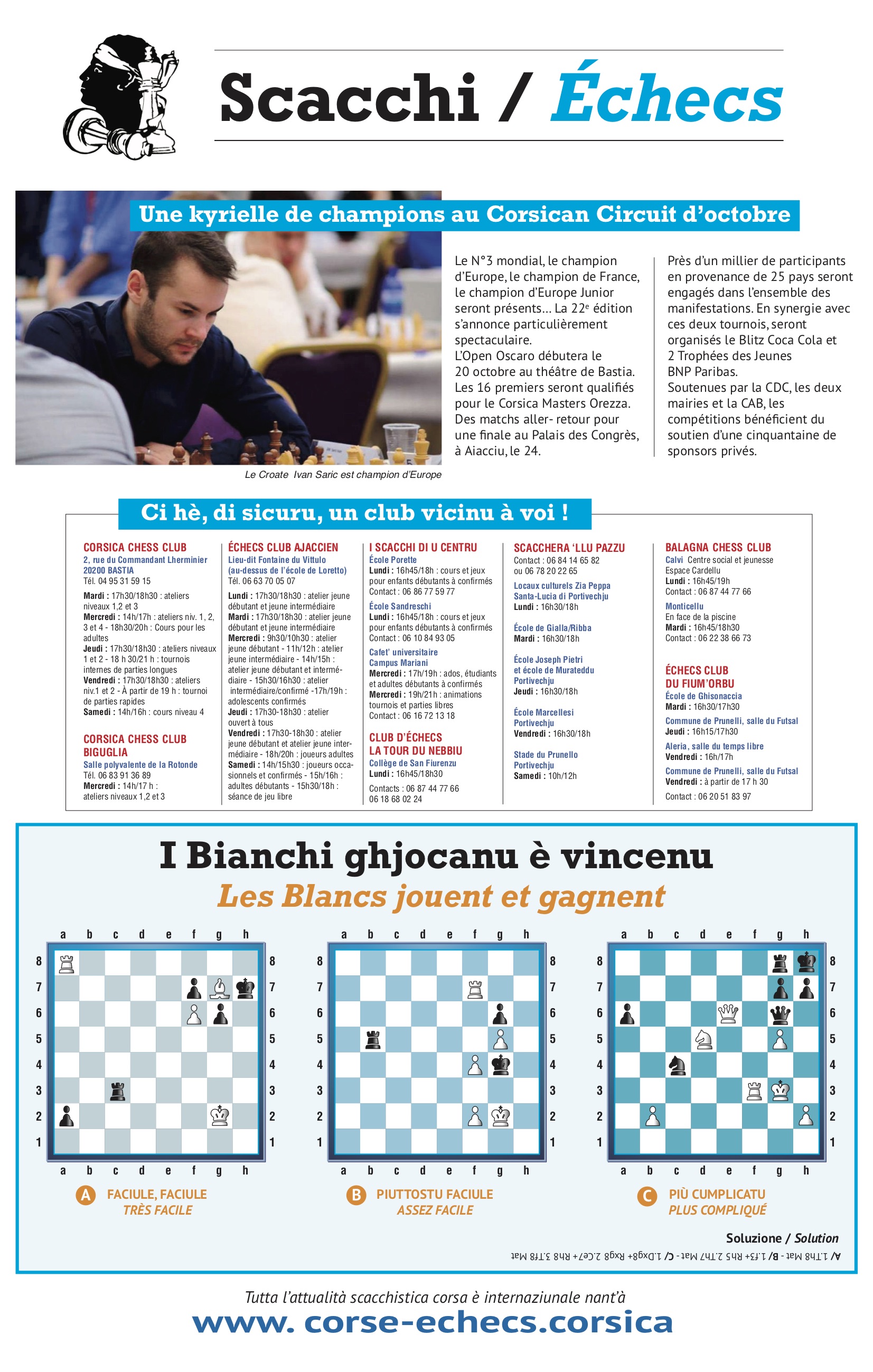 Settimana di u 21 di settembre 2018