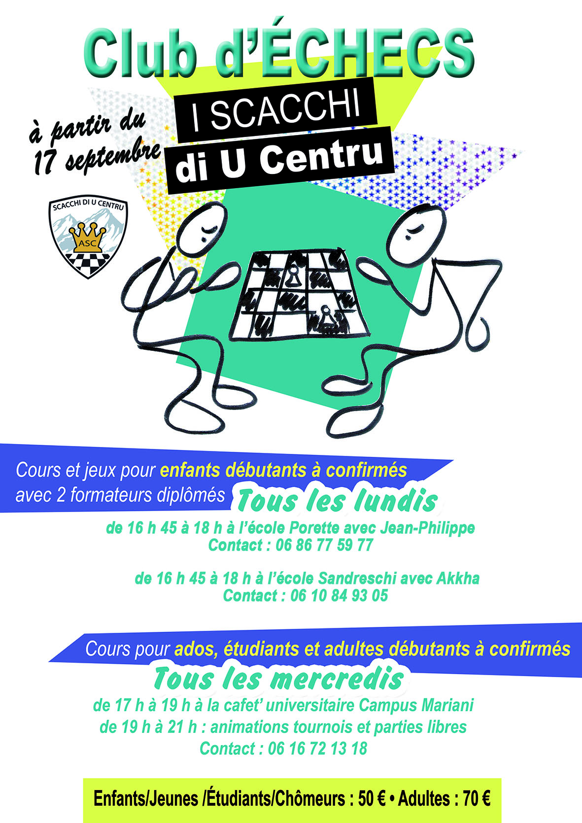 C'est la rentrée pour l'Associu di i Scacchi di u Centru
