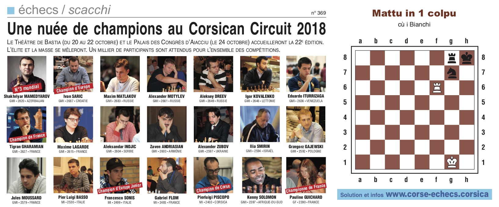 Corse-Matin du 7 octobre 2018