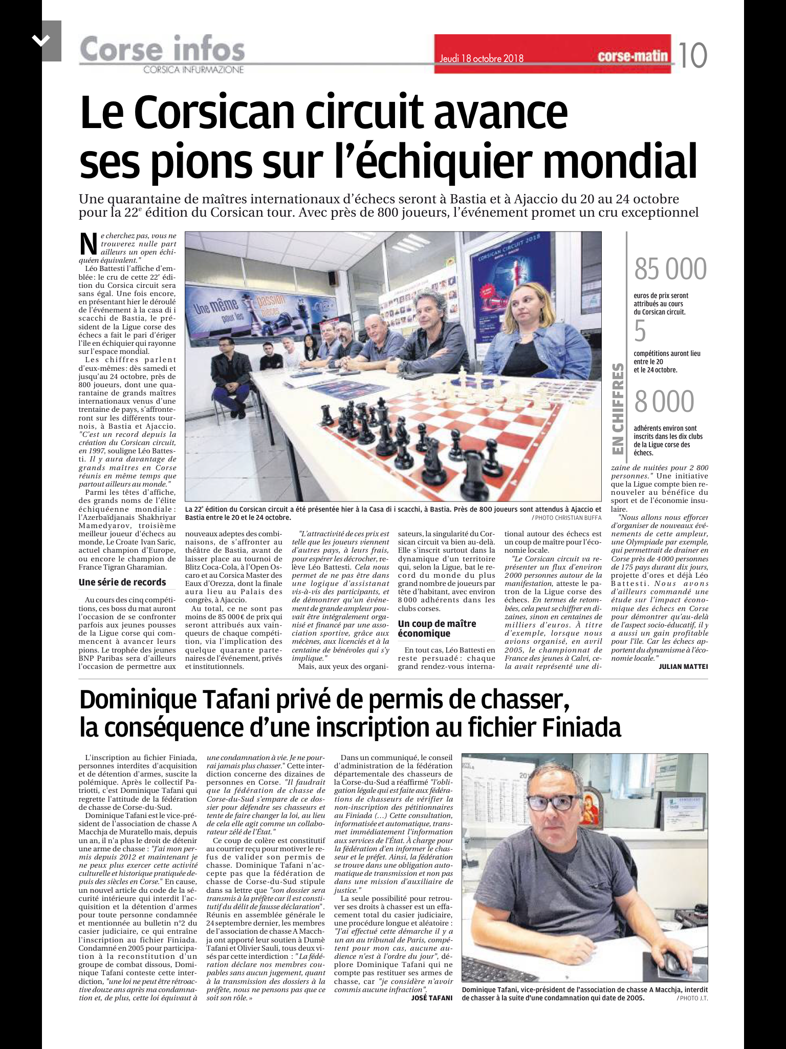 Le Corsican Circuit dans la presse