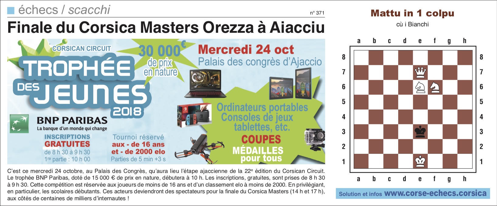 Corse-Matin du 21 octobre 2018