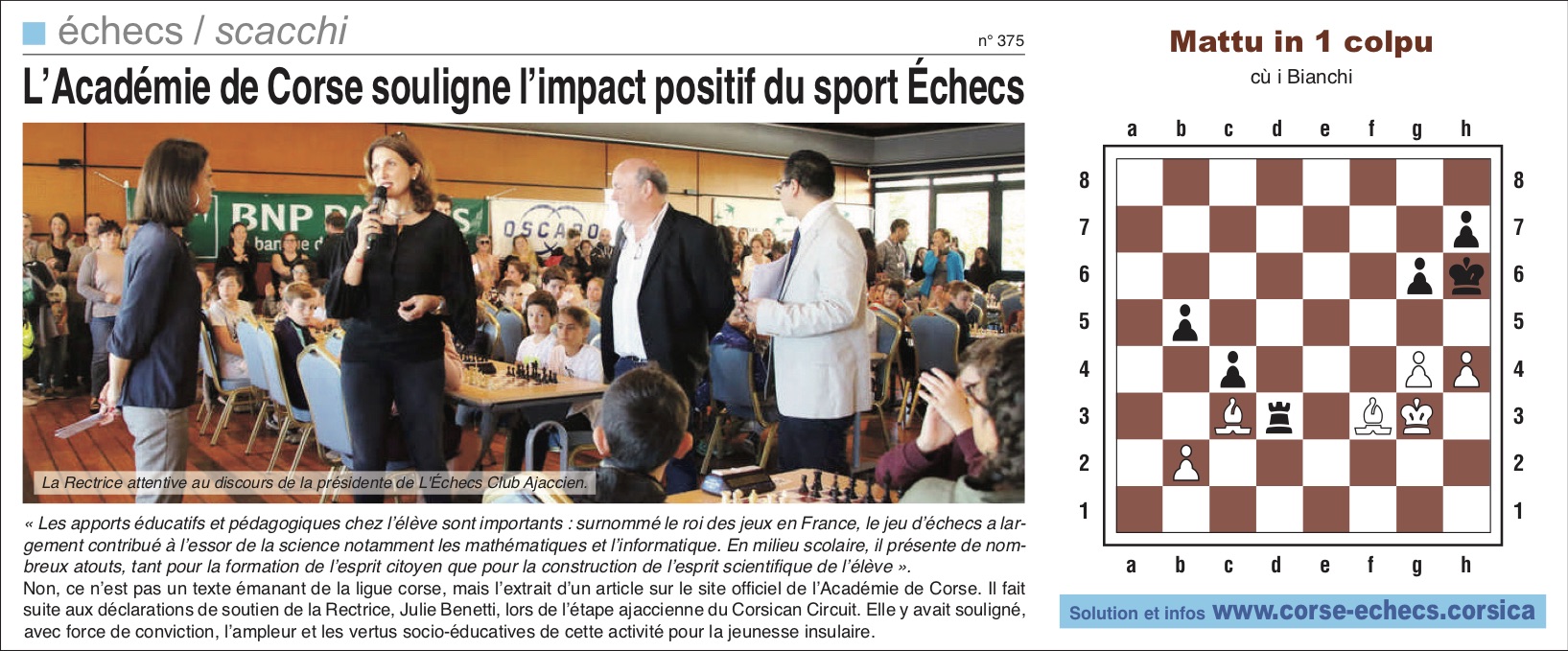 Corse-Matin du 18 novembre 2018