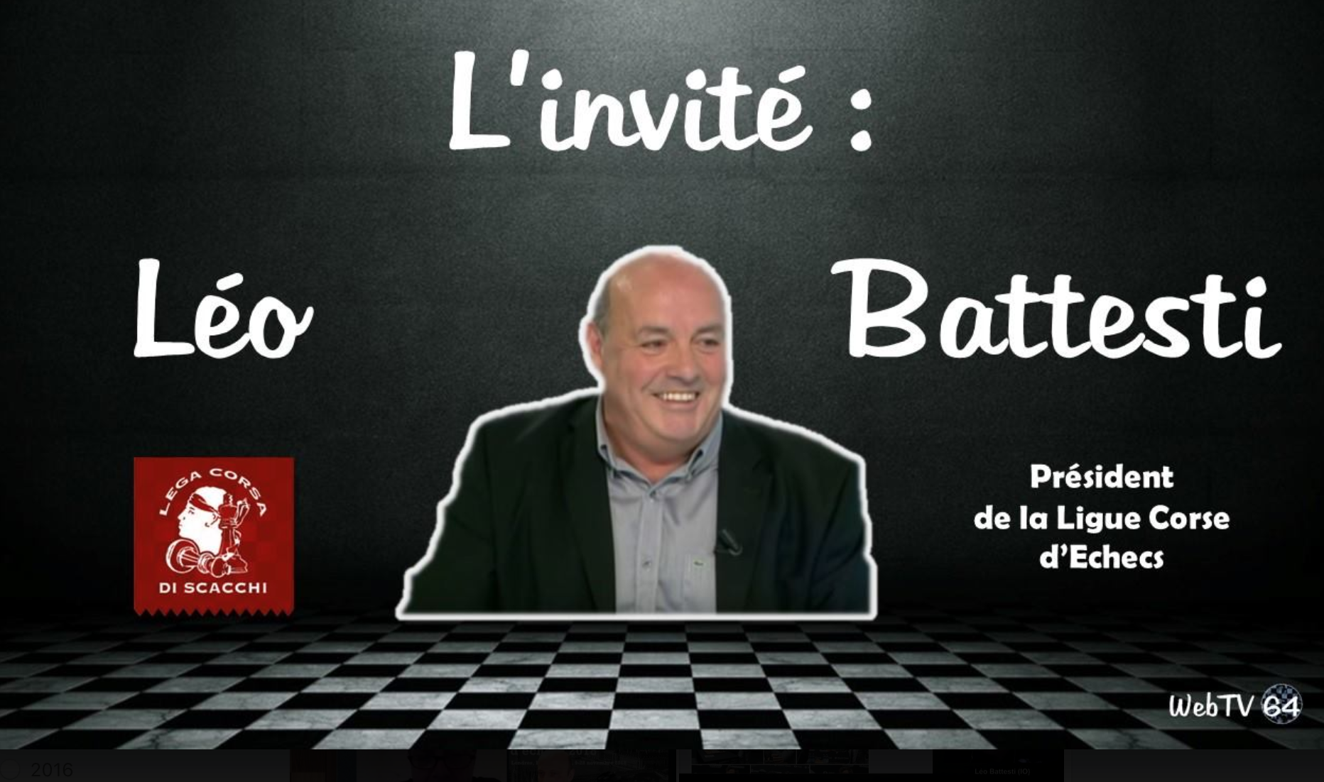Léo Battesti invité d'une très animée émission sur WebTV 64