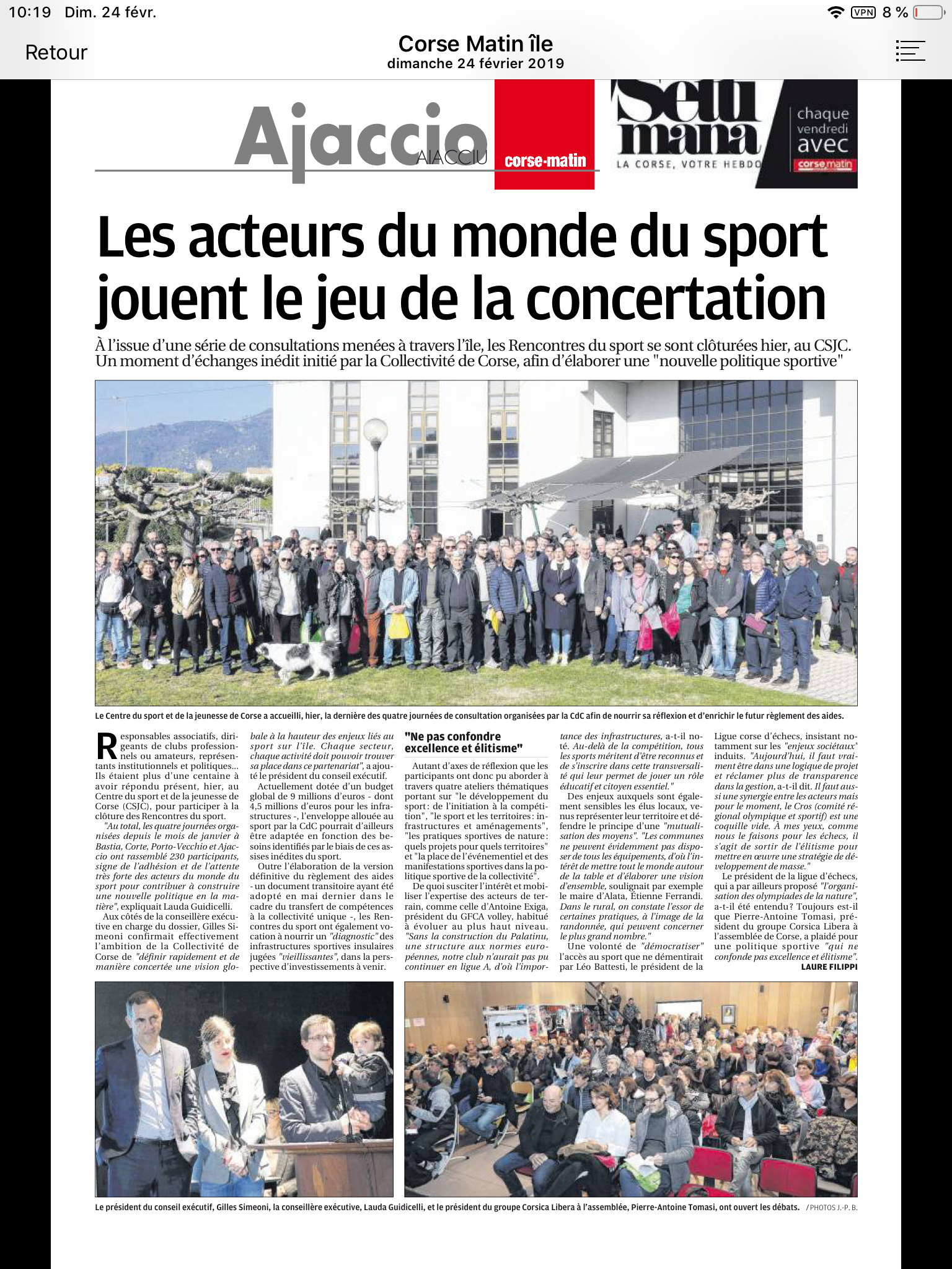 Vers une nouvelle politique territoriale pour le Sport