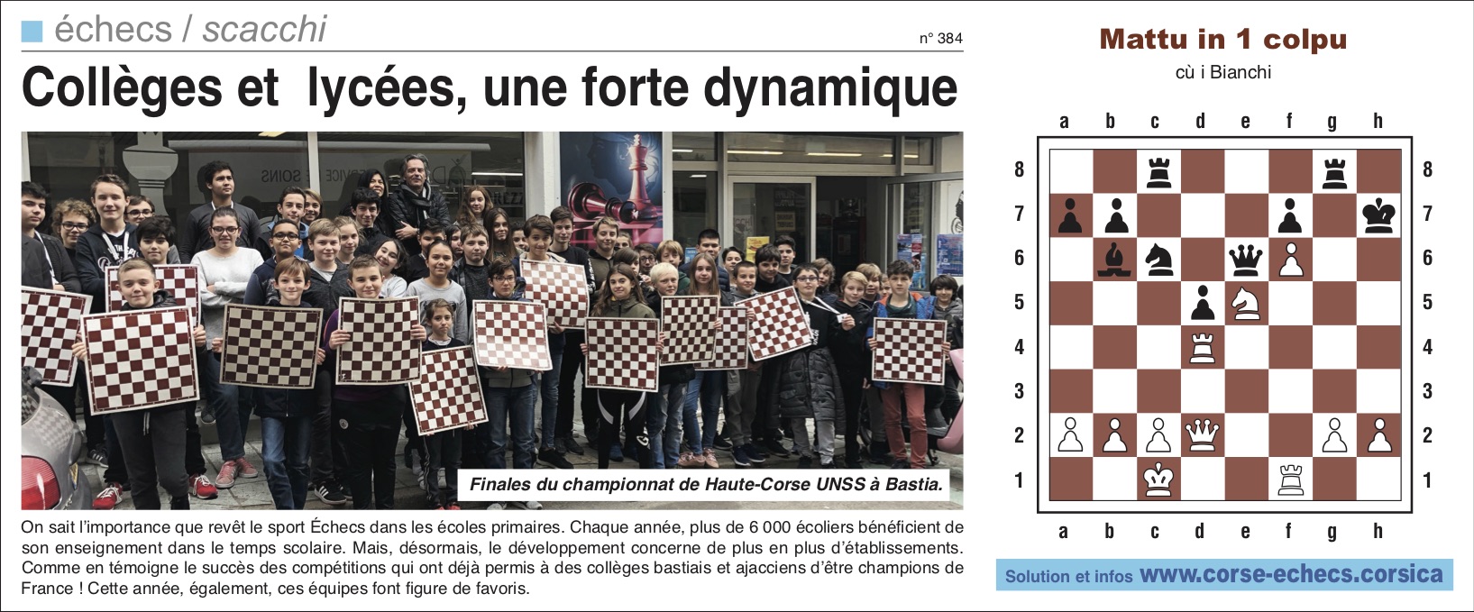 Corse-Matin du 20 janvier 2019