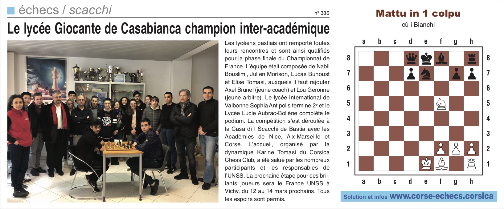 Corse-Matin du 3 février 2019