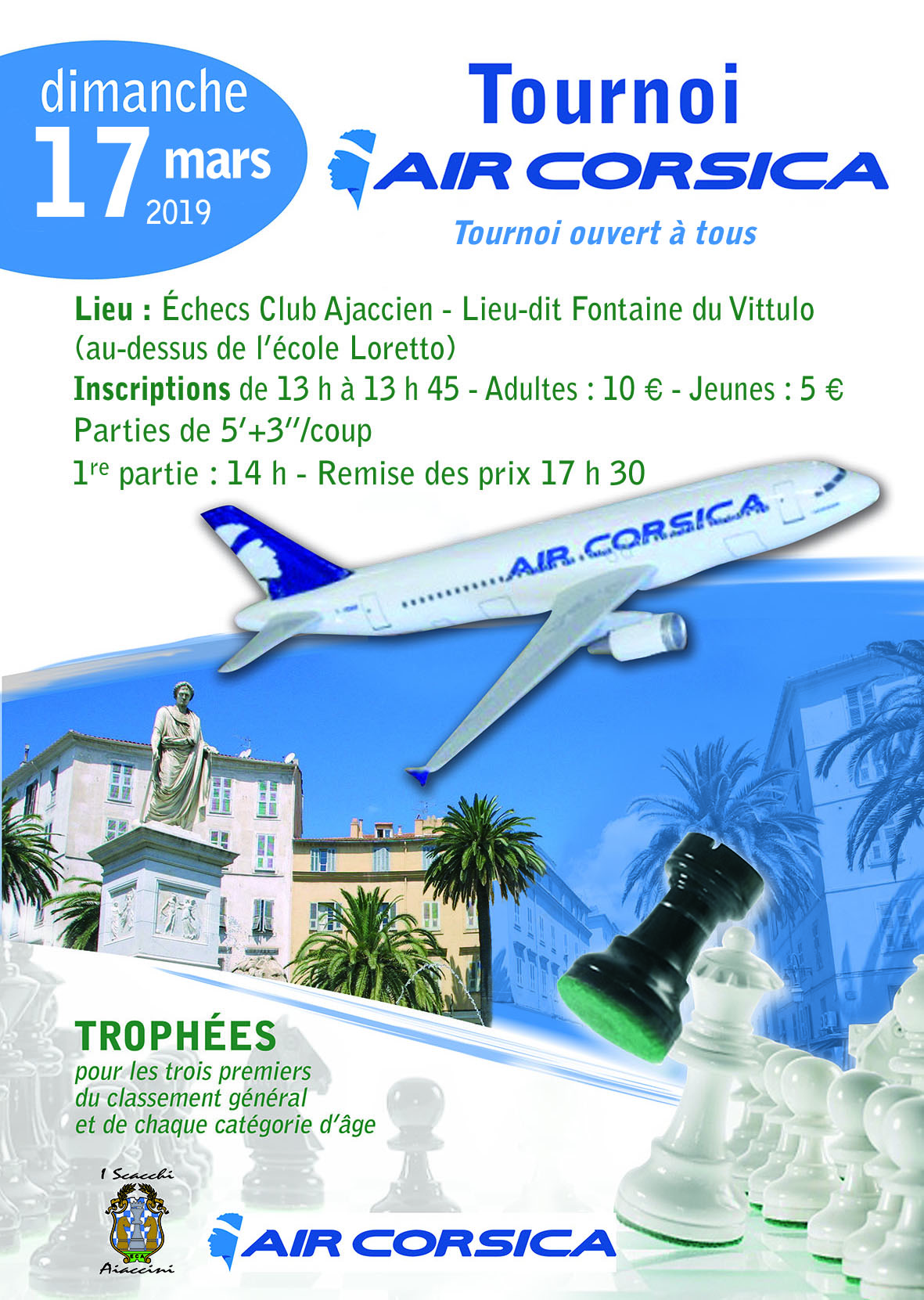 Alain Roussel remporte le tournoi AIR CORSICA à Ajaccio