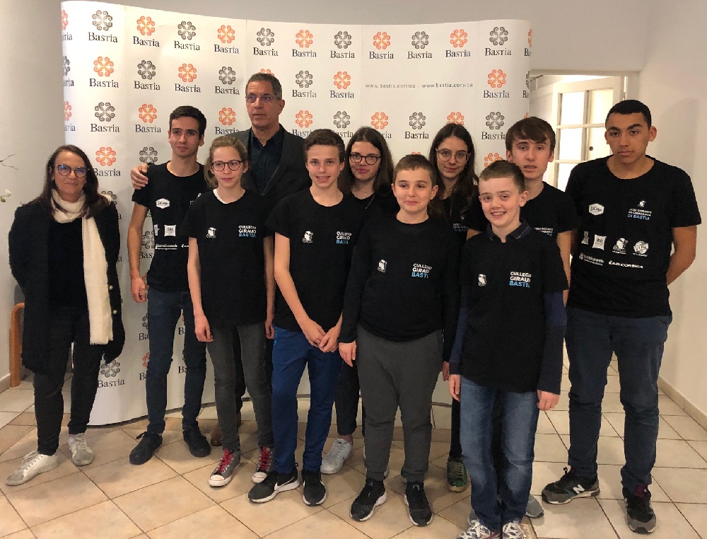 Belle réception de la Mairie de Bastia en l'honneur de nos champions de France UNSS