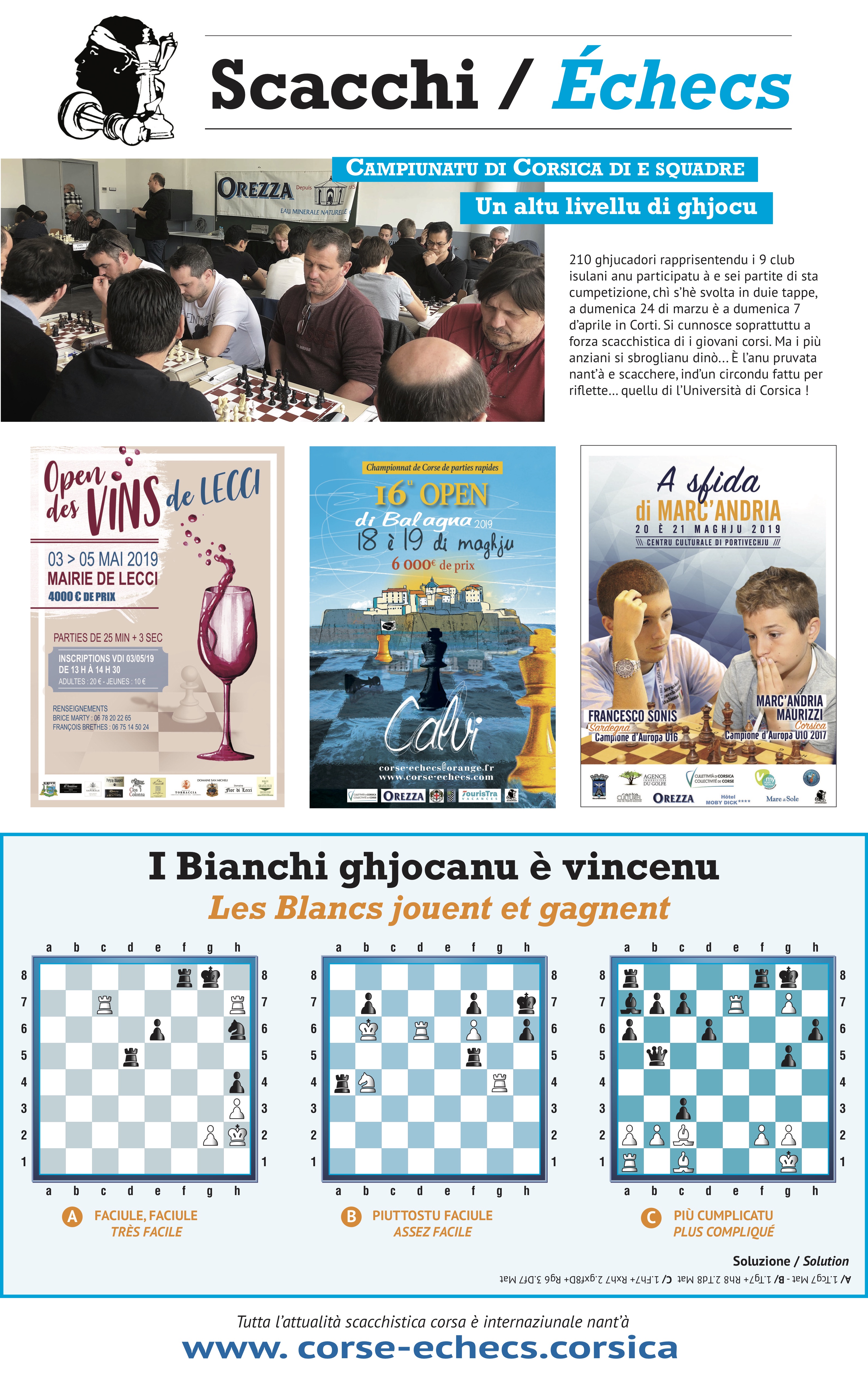 Settimana di u 12 d'aprile 2019