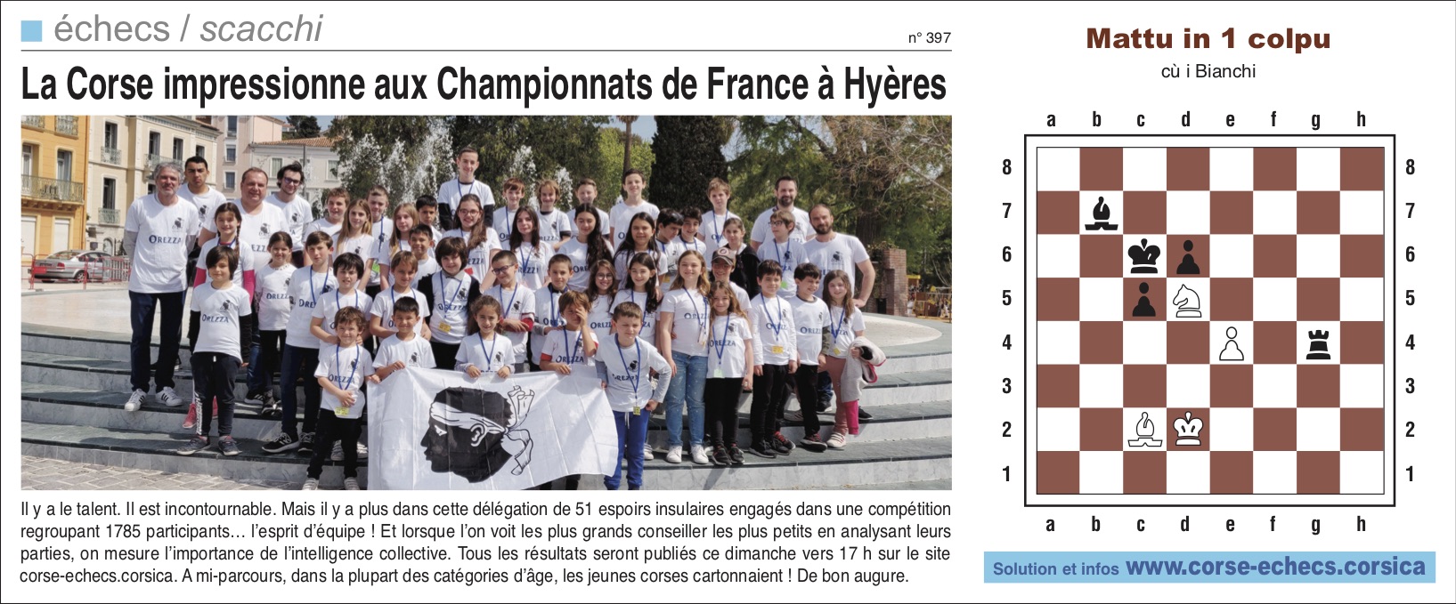 Corse-Matin du 21 avril 2019