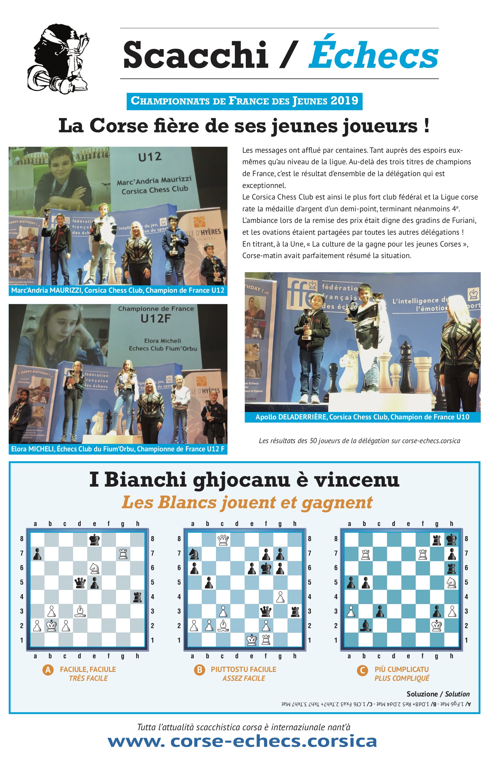 Settimana di u 26 d'aprile 2019