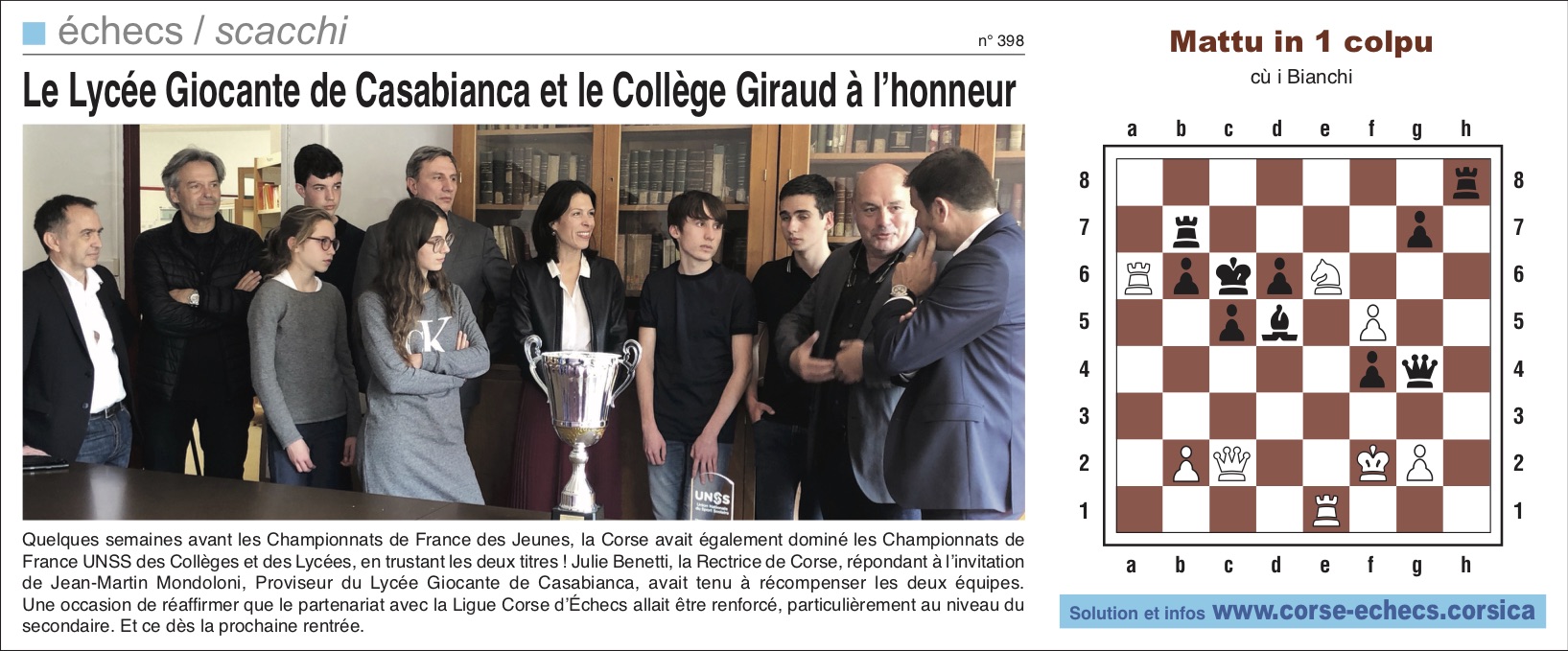 Corse-Matin du 28 avril 2019