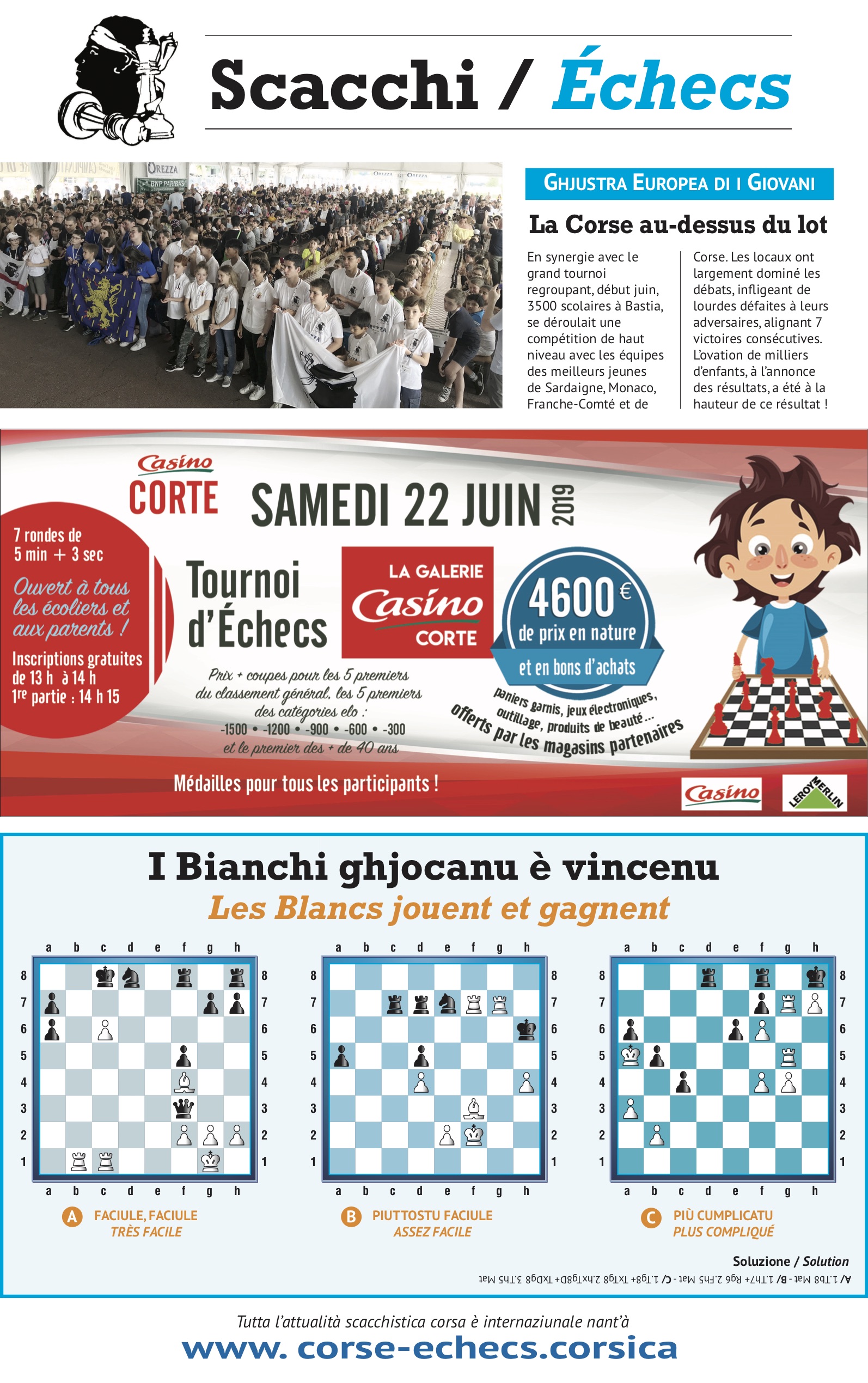 Settimana di u 14 di ghjugnu 2019
