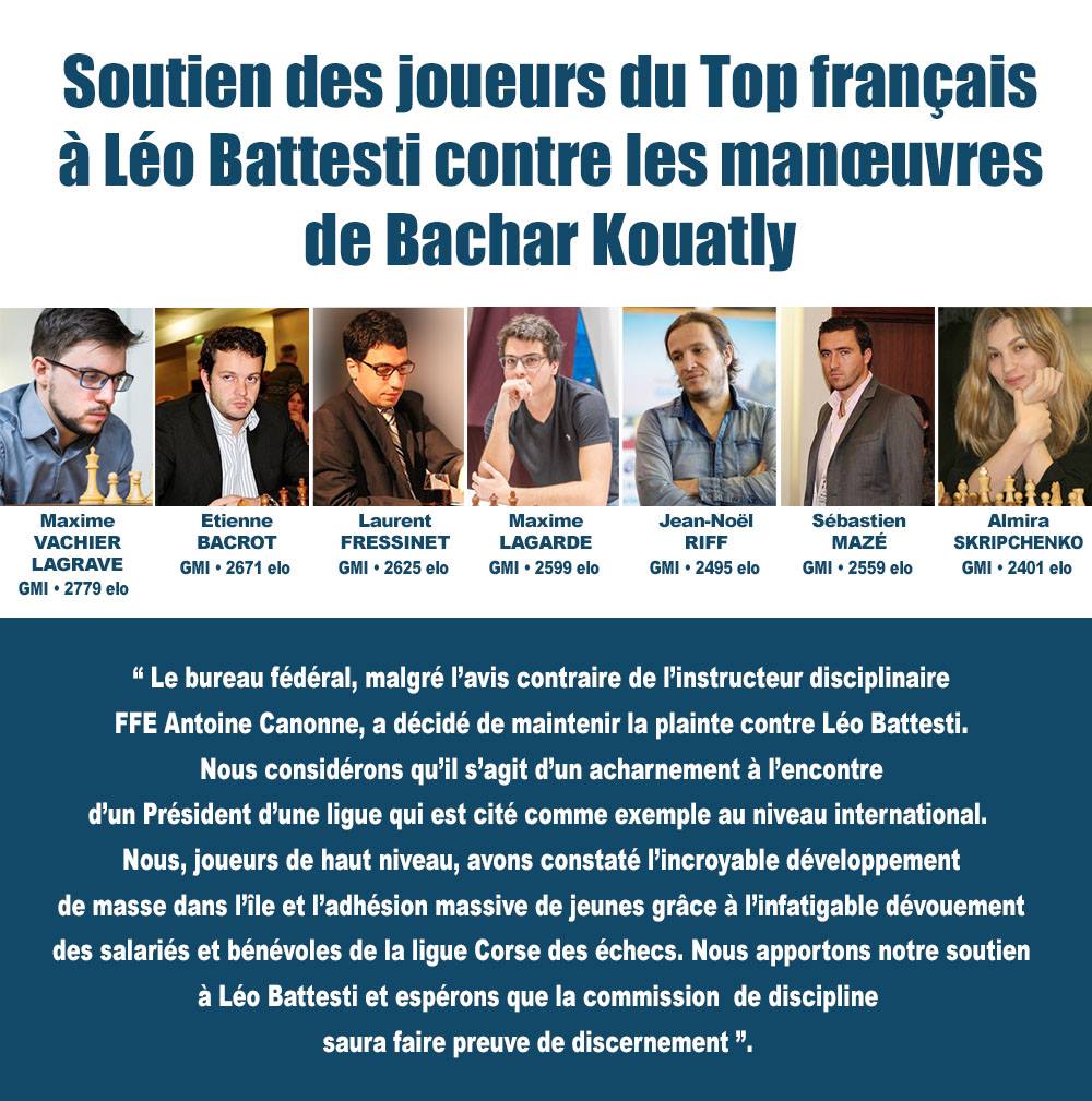 Bachar Kouatly a beau  faire condamner Léo Battesti à 2 ans d’inéligibilité et 5 000 € par une commission croupion, la ministre des Sports vient d’ordonner une inspection générale sur un conflit d’intérêts 