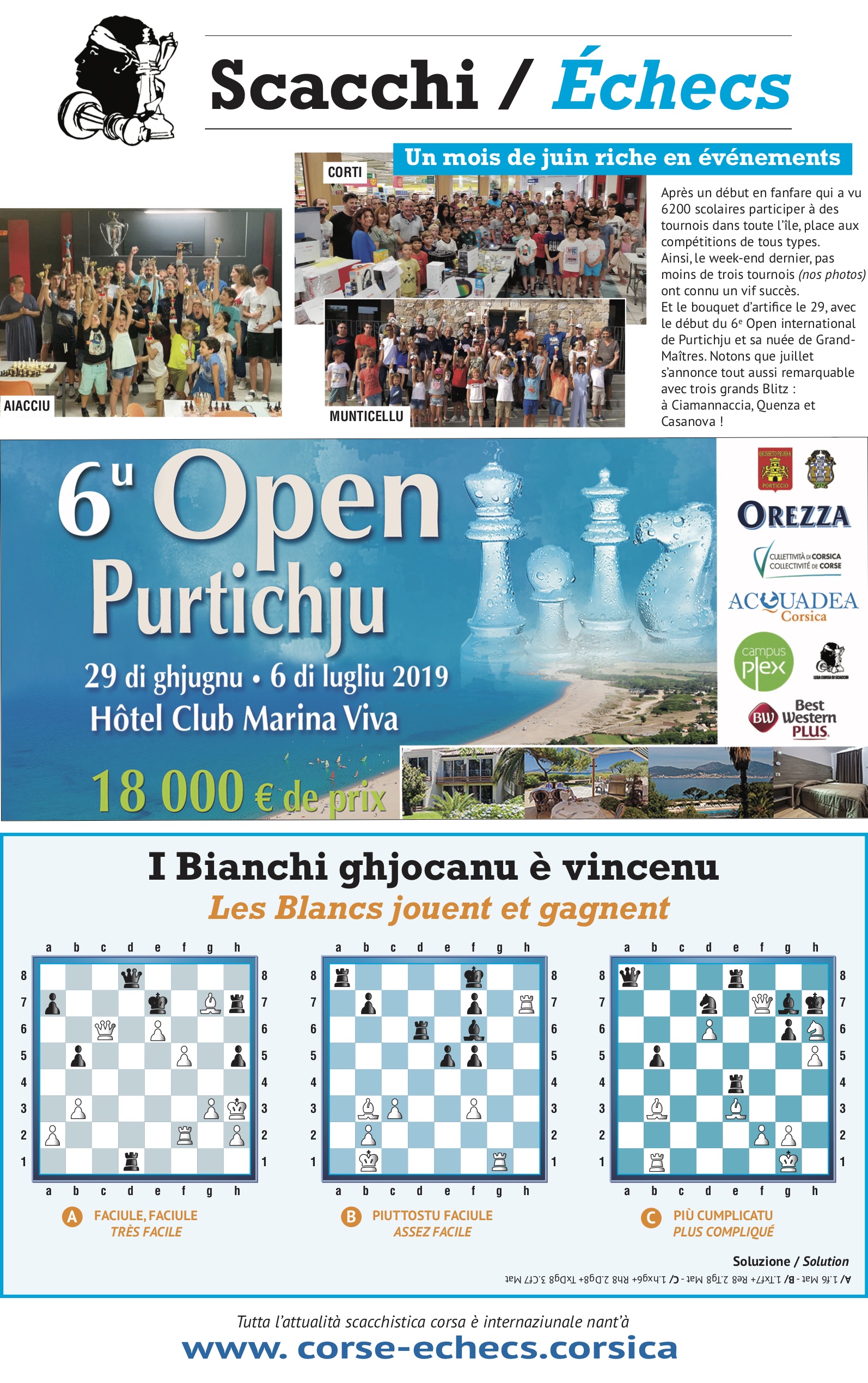 Settimana di u 28 di ghjugnu 2019