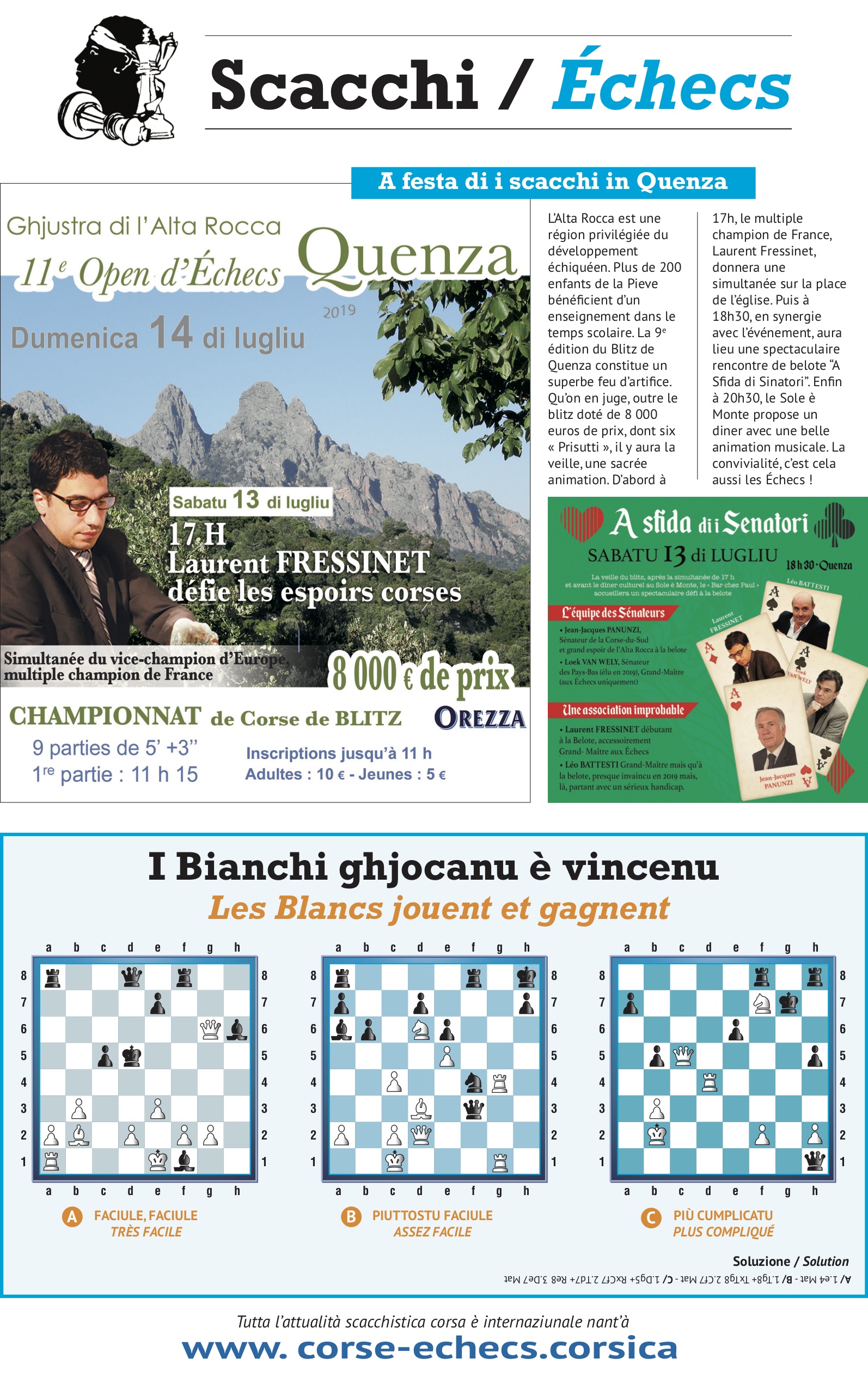 Settimana di u 12 di lugliu 2019