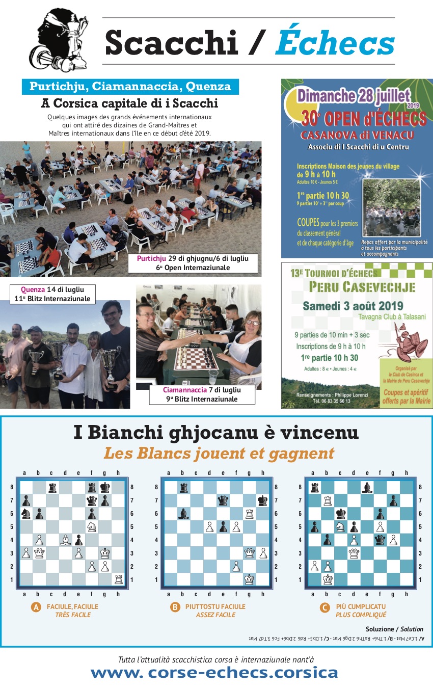 Settimana di u 19 di lugliu 2019
