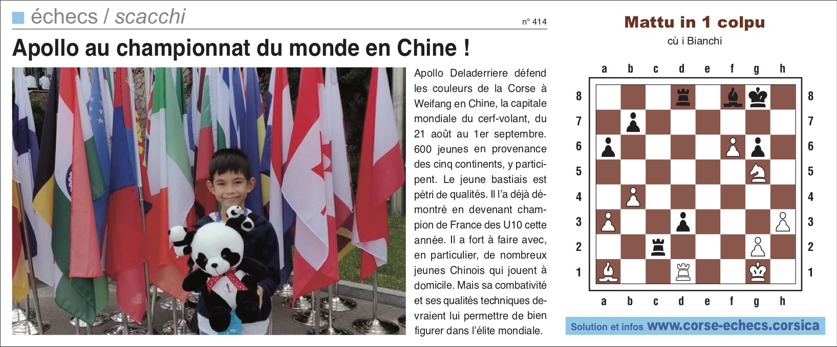 Corse-Matin du 01 septembre 2019
