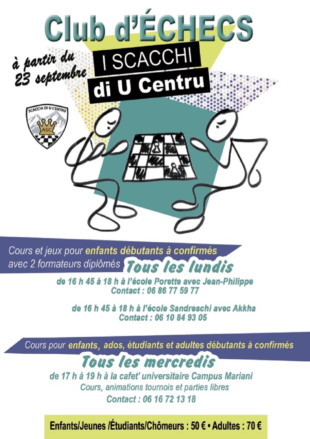 C'est la rentrée pour l'Associu di i Scacchi di u Centru C'est la rentrée pour l'Associu di i Scacchi di u Centru