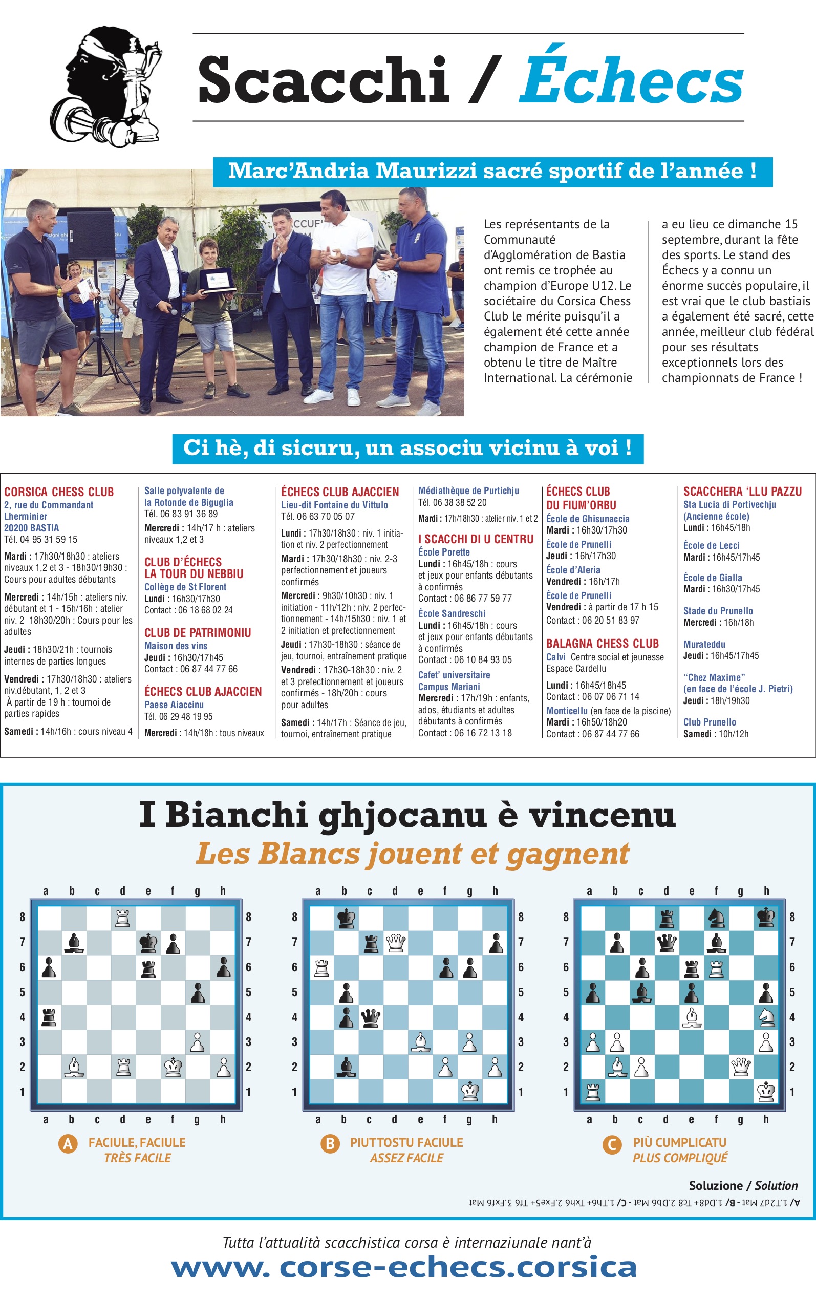 Settimana di u 20 di settembre 2019