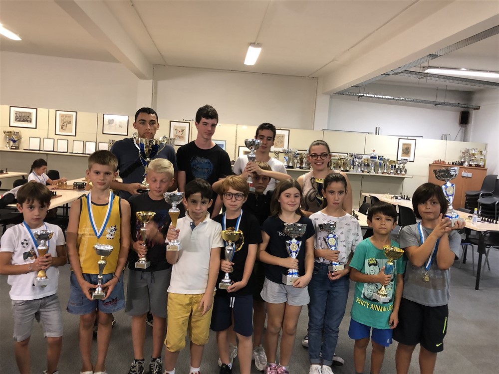 Belles victoires de Nabil Bouslimi et de Cerise Castagnerol aux Blitz de rentrée du Corsica Chess Club