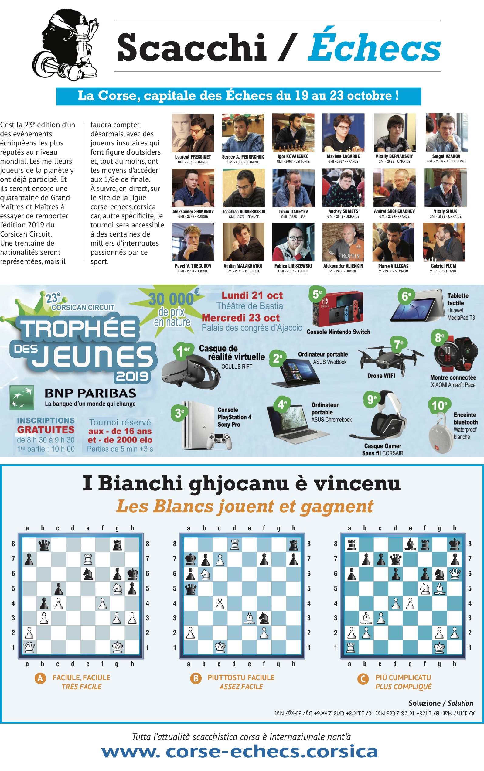 Settimana di u 18 d'ottobre 2019