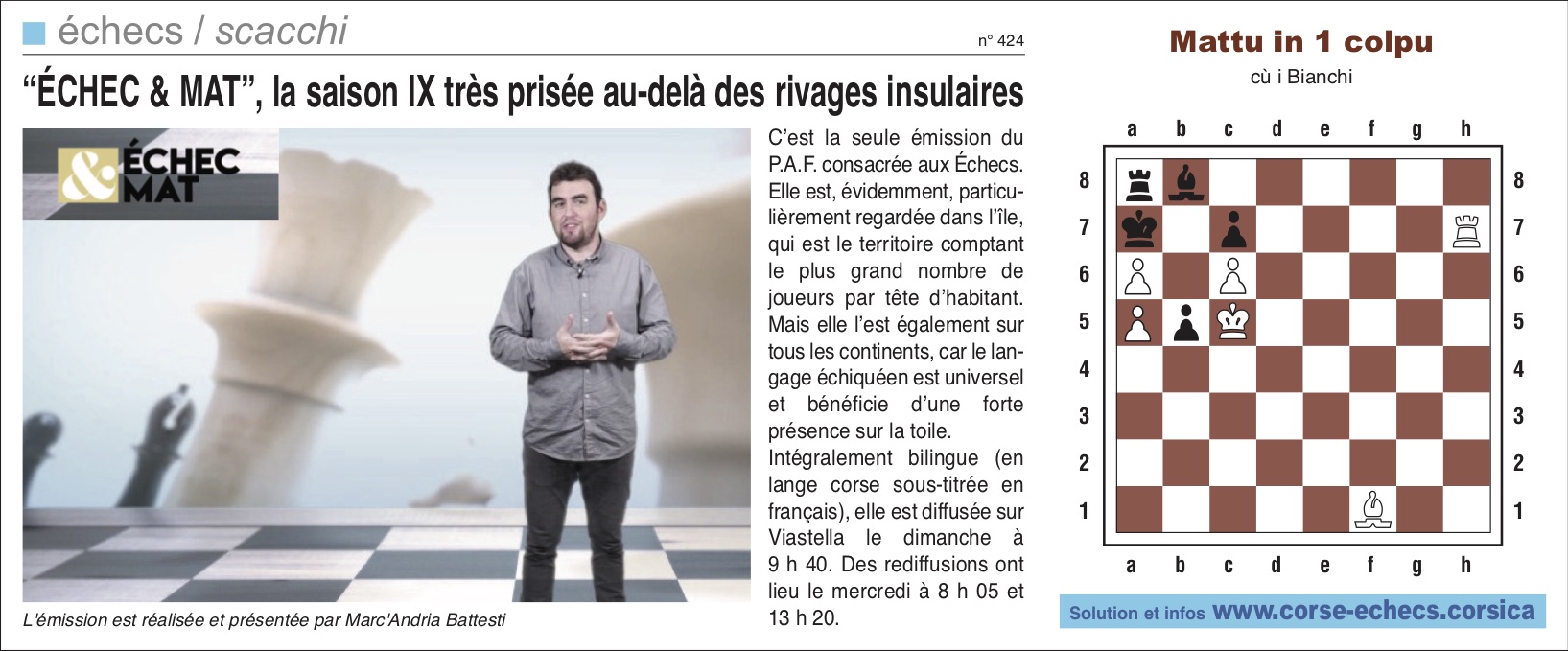 Corse-Matin du 10 novembre 2019