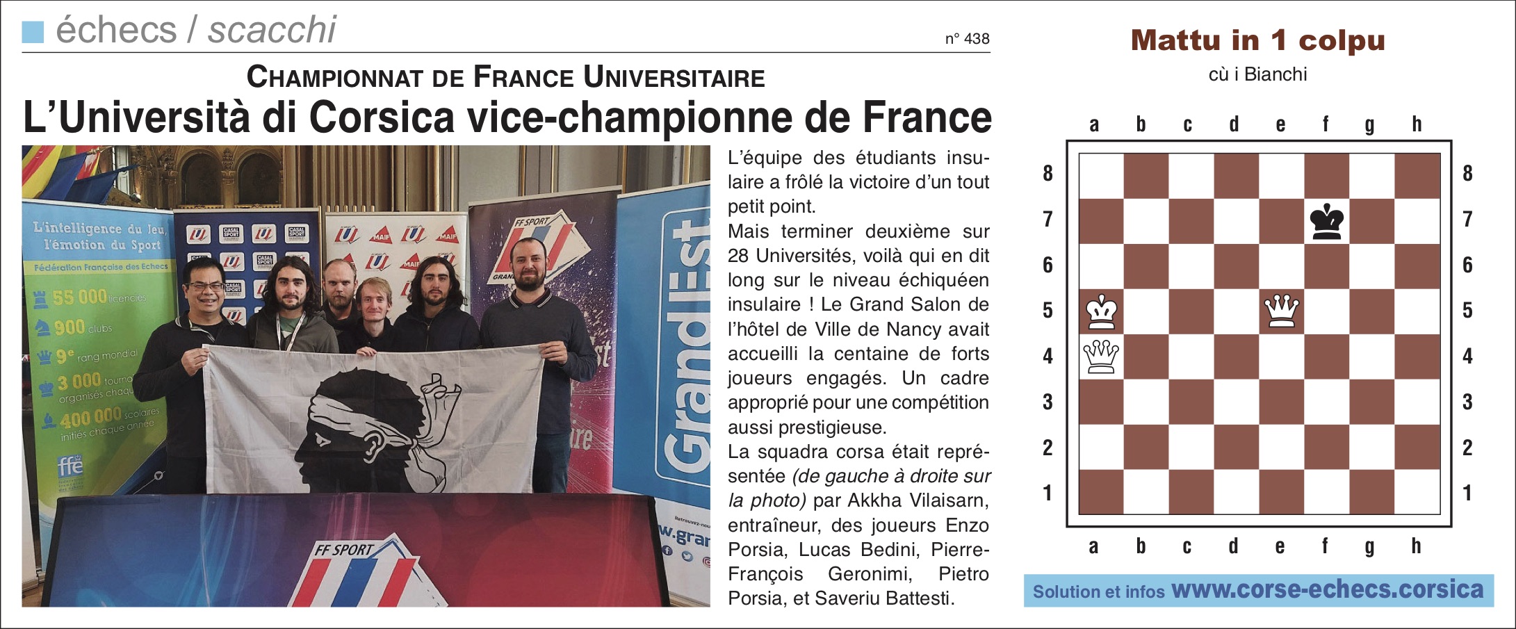 Corse-Matin du 16 février 2020