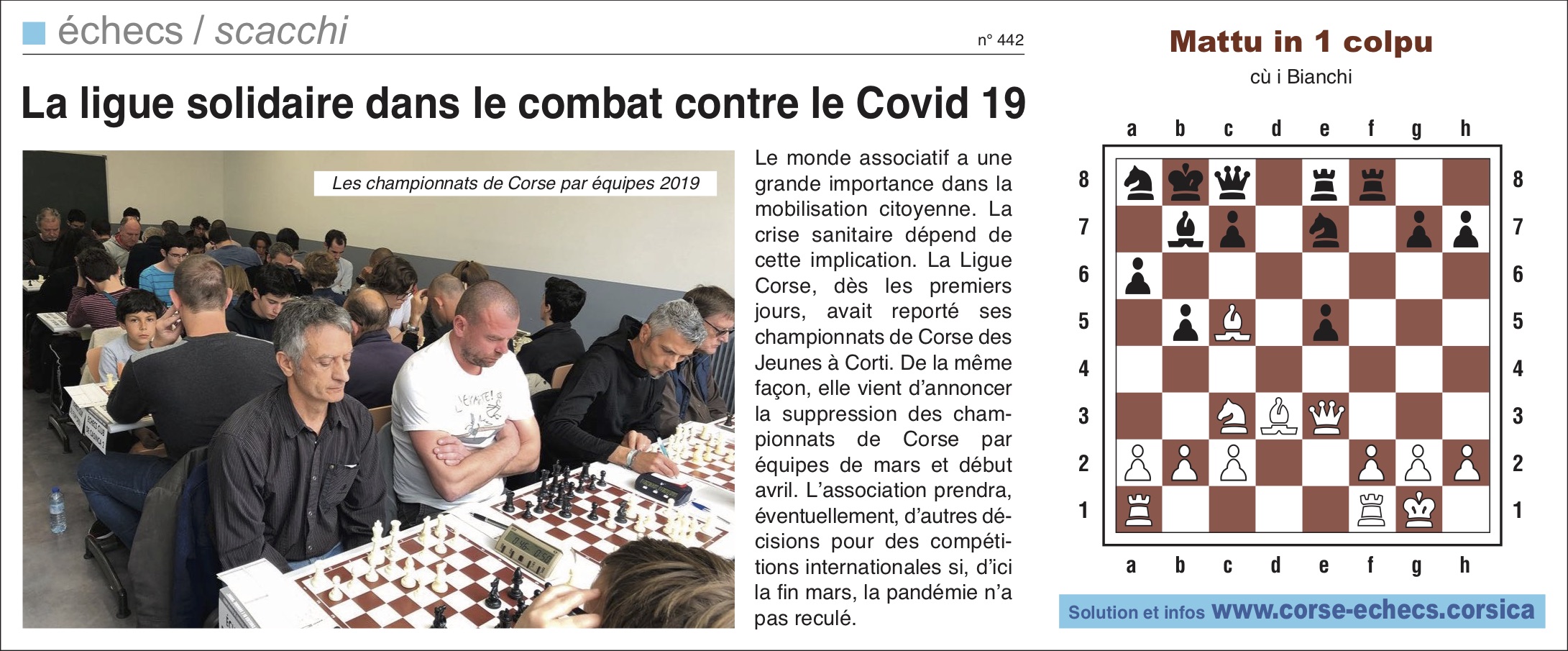 Corse-Matin du 15 mars 2020