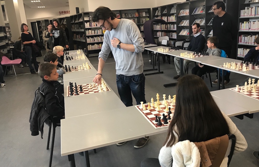 Belle prestation de Michael Massoni lors de sa simultanée donnée sur lichess