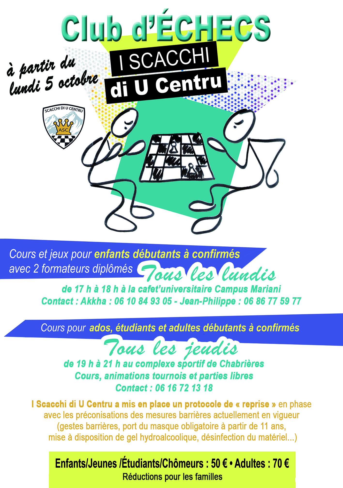 C'est la rentrée pour l'Associu di i Scacchi di u Centru C'est la rentrée pour l'Associu di i Scacchi di u Centru