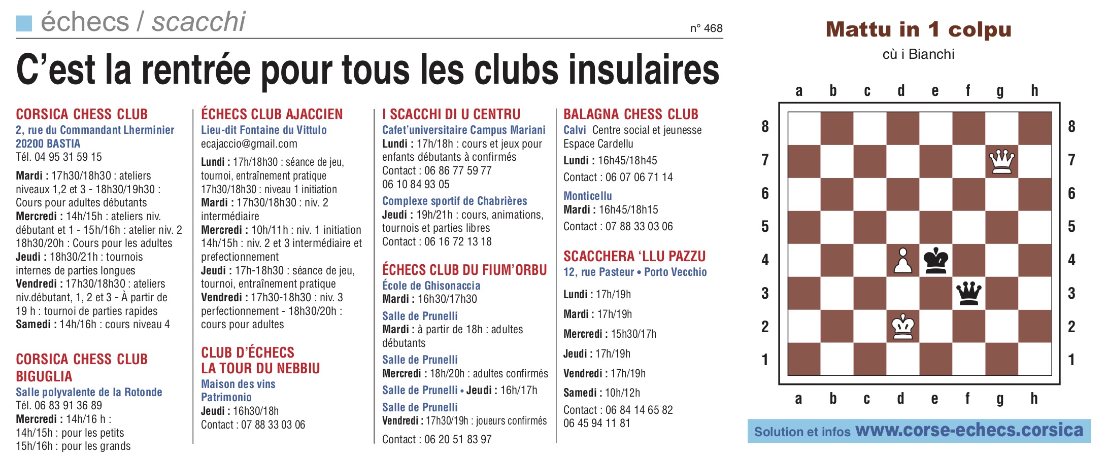 Corse-Matin du 11 octobre 2020