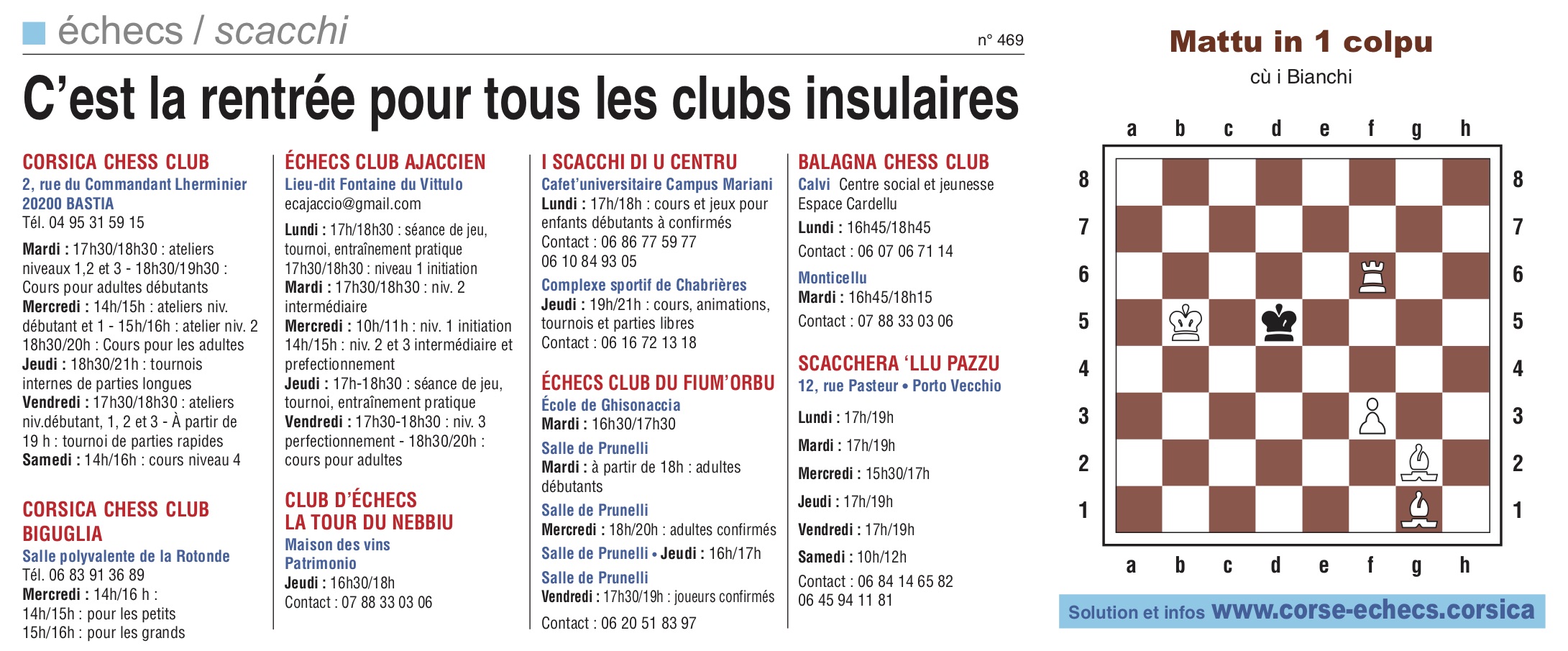 Corse-Matin du 18 octobre 2020