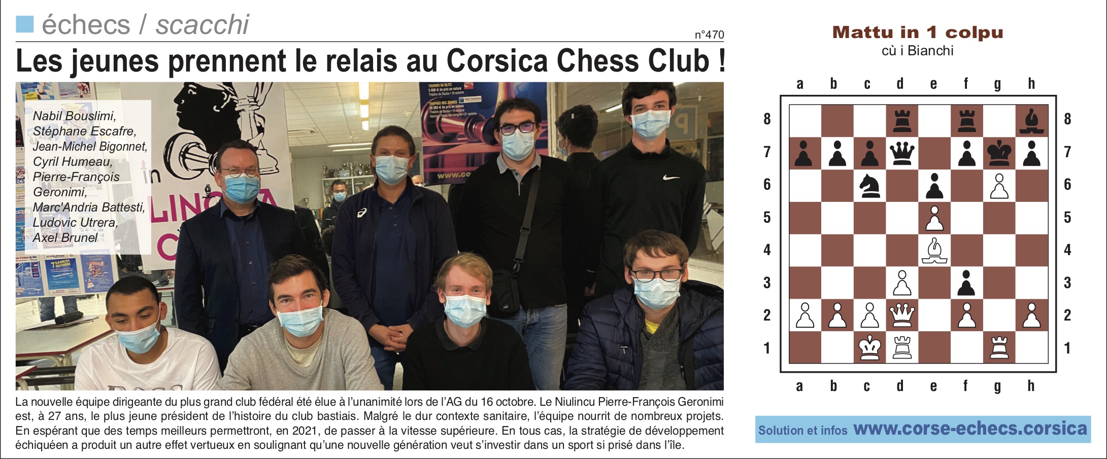 Corse-Matin du 25 octobre 2020